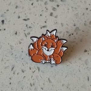 Cool Fantasy Fluffy Baby Fox Animal Lapel Pin